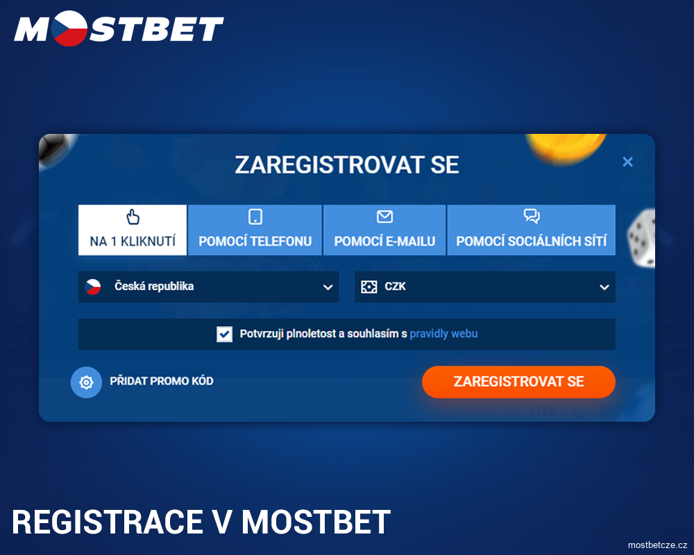 Jak se registrovat na Mostbet Česko?