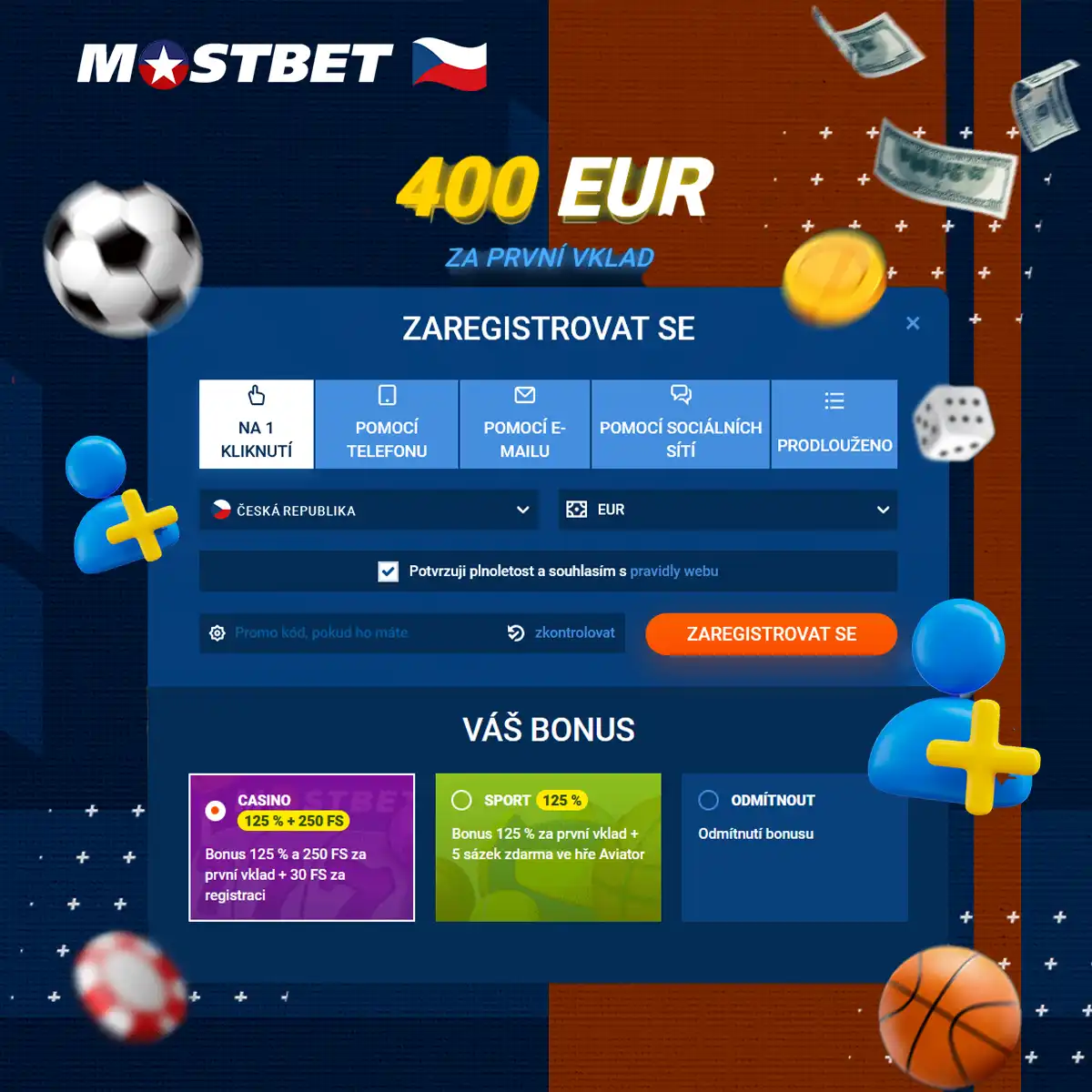 Jak se zaregistrovat na Mostbet Česká republika krok za krokem