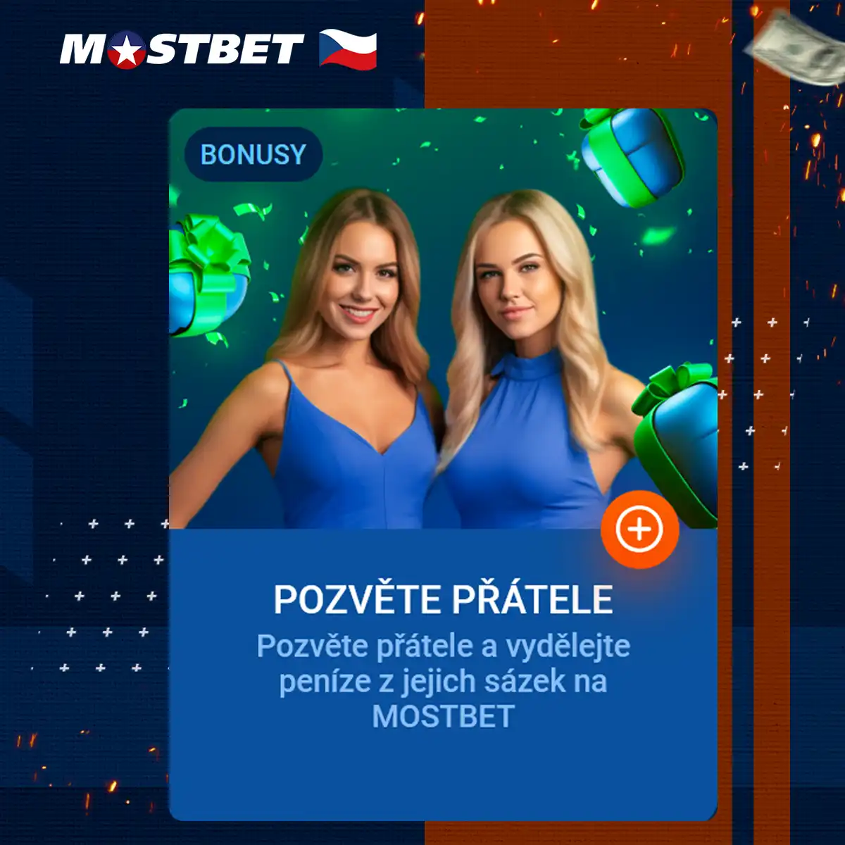 Pozvěte přítele a získejte bonus od Mostbet